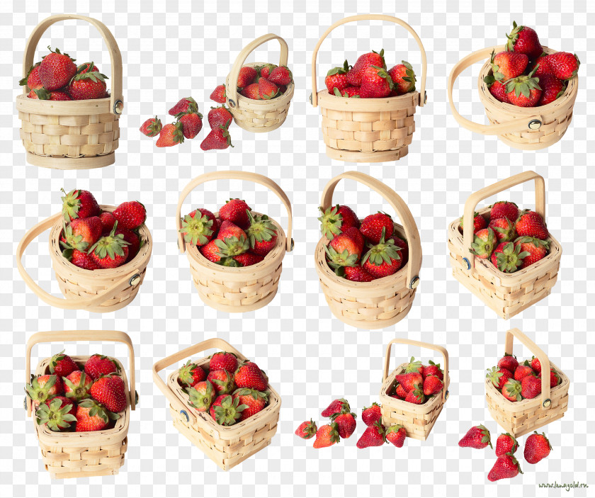Strawberry Basket Collection Musk Pie Aedmaasikas PNG