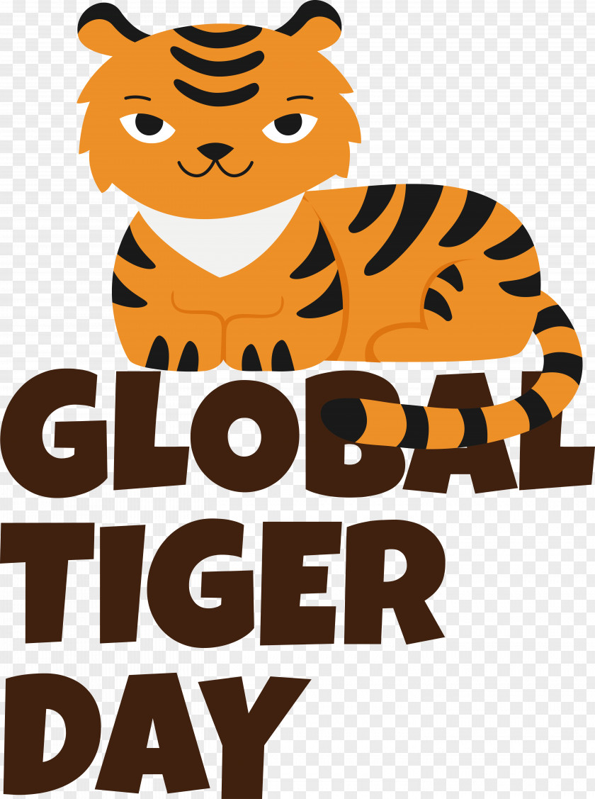 Tiger Cat Cartoon Small Logo PNG