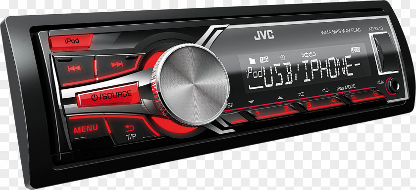 Vehicle Audio Head Unit Radio Receiver JVC KD-R650 PNG