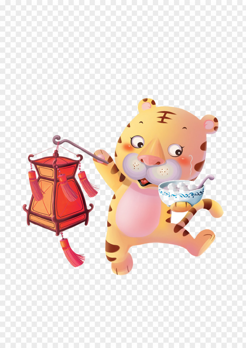 Cartoon Tiger Tangyuan Dongzhi PNG