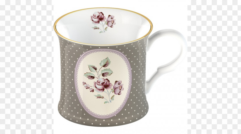 Ditsy Floral Mug Porcelain Teacup Tableware Bone China PNG