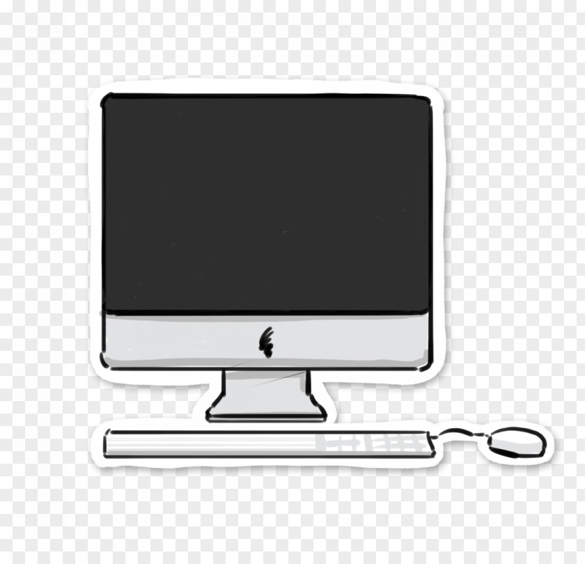 Hand Drawn Computer Monitor File PNG