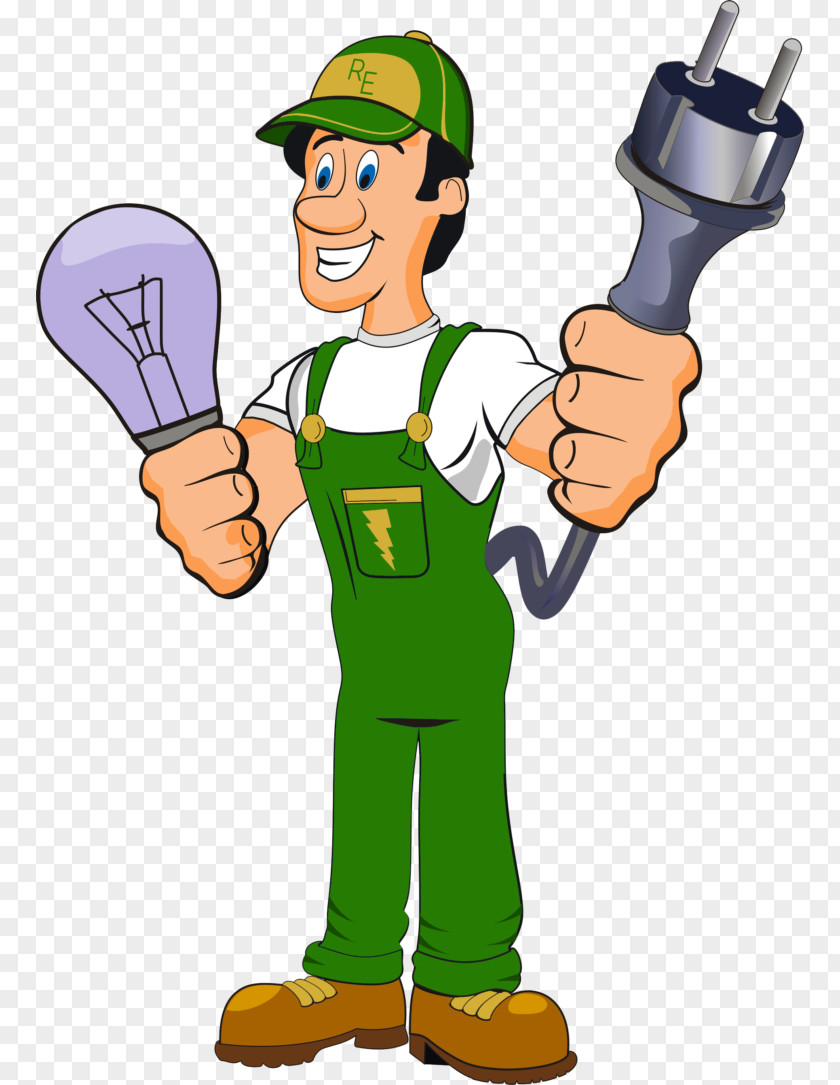 Plumber Electrician Cartoon Clip Art PNG