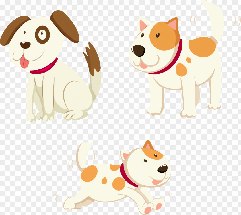 Vector Hand-painted Cartoon Dog Puppy Pet Illustration PNG
