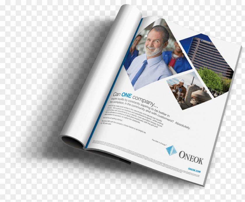 Creative Print Advertisement Advertising ONEOK Natural Gas Business Brand PNG