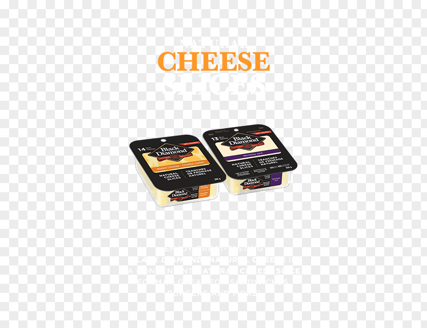 Slice Cheese Black Diamond Recipe PNG