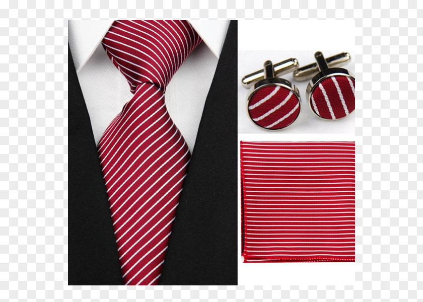 Red Tie Necktie Clothing Accessories Handkerchief Clip PNG