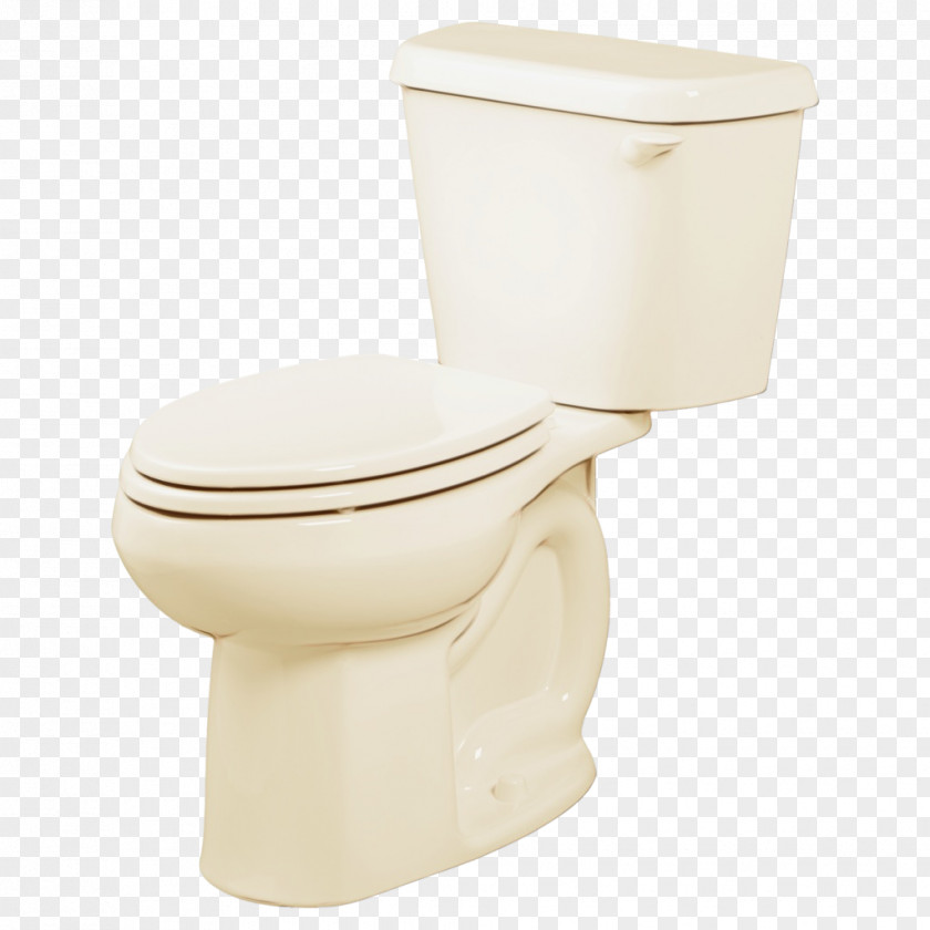 Toilet Seat Plumbing Fixture Beige Ceramic PNG