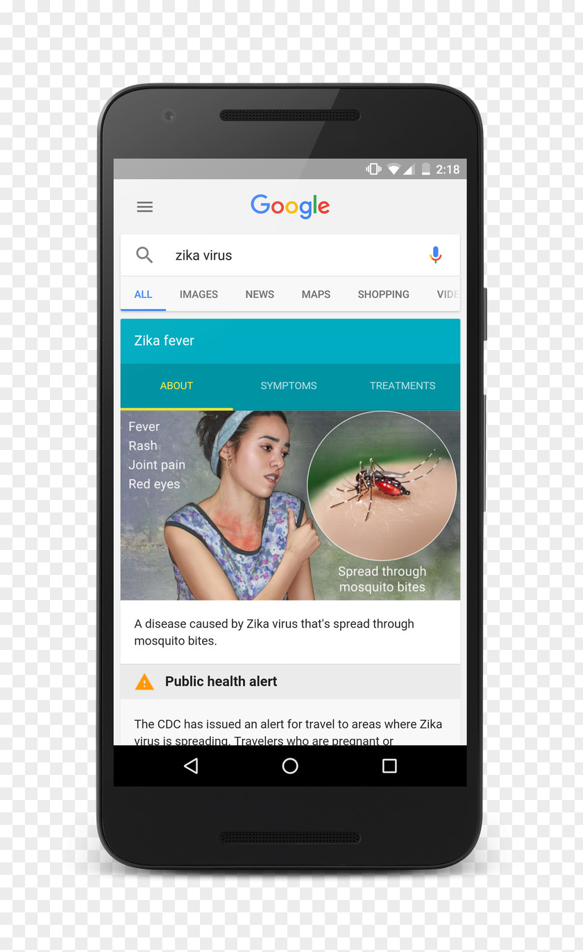 Zika Virus Smartphone Feature Phone Google I/O PNG