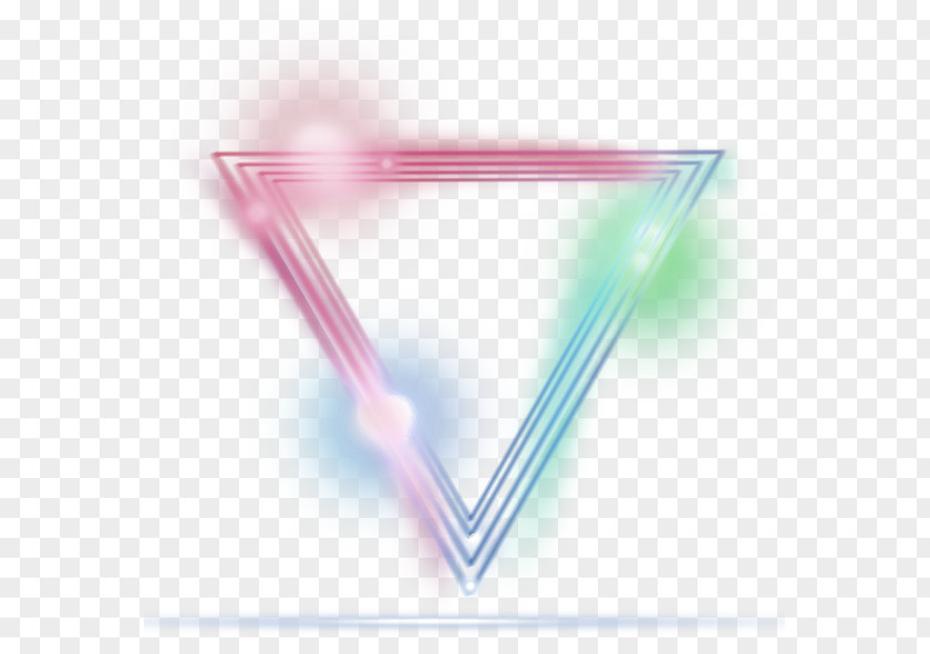 Colorful Triangular Light Effect Elements Triangle Green Texture Mapping PNG