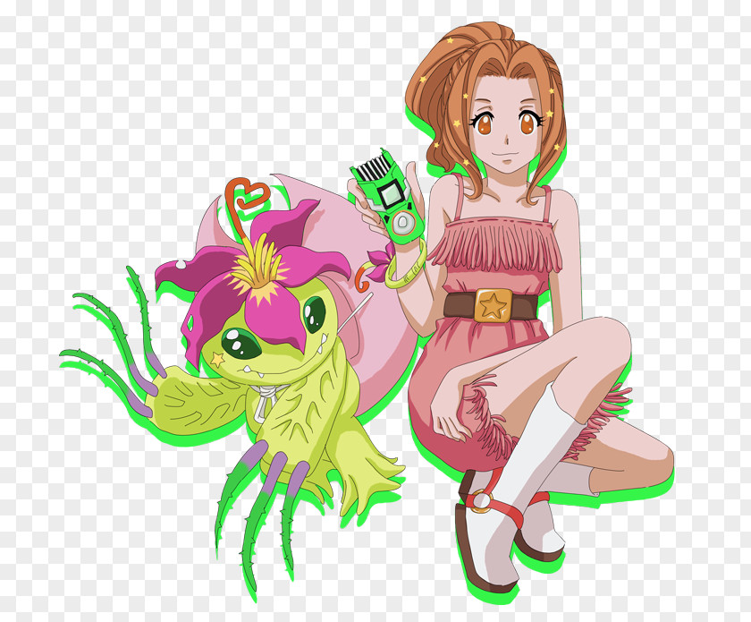 Digimon Palmon Mimi Tachikawa Biyomon Adventure Tri. PNG
