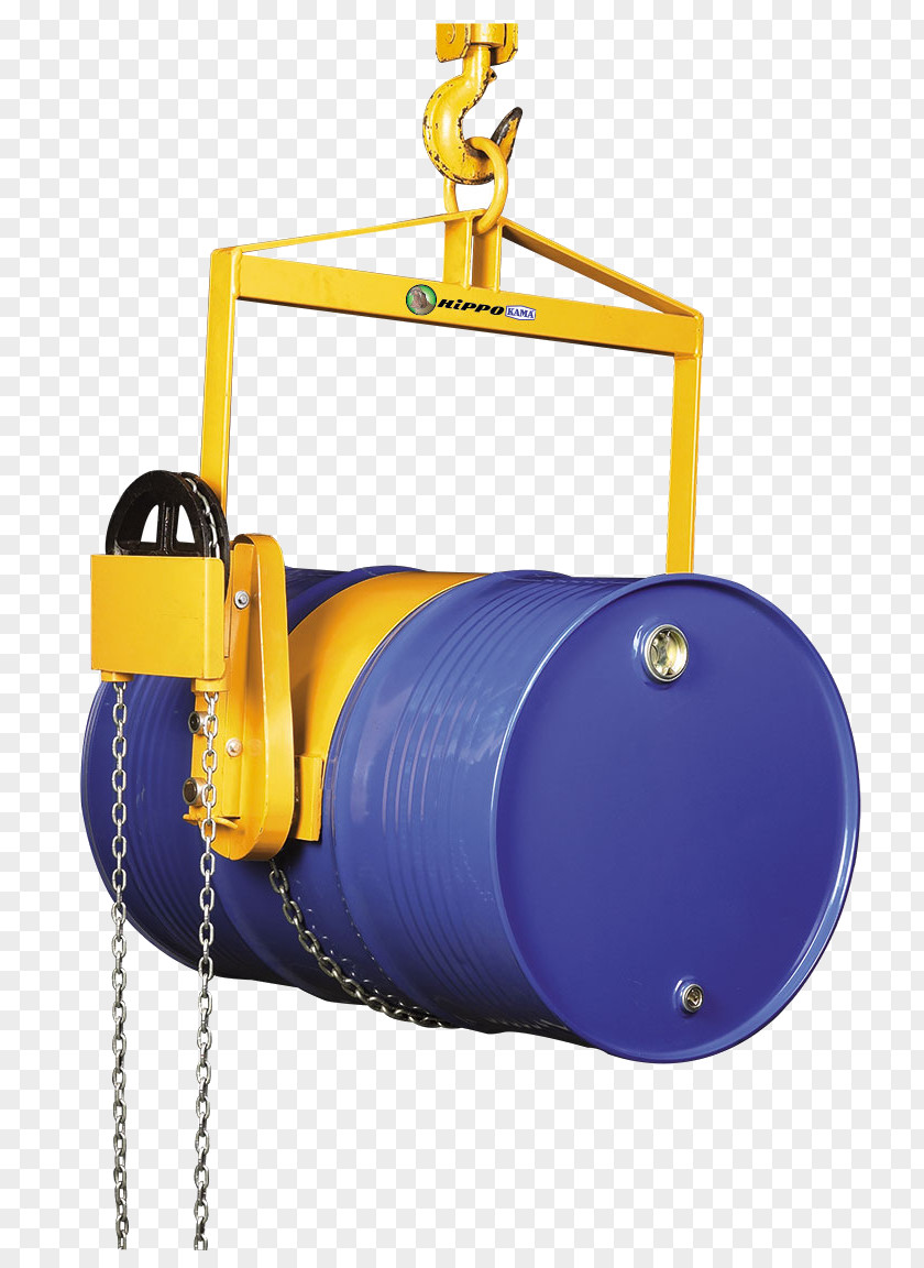 Drum Handler Forklift Barrel Material Handling PNG