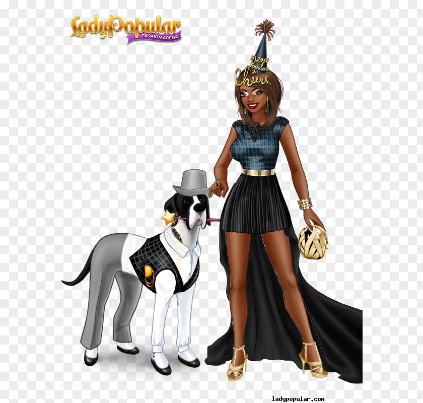 Party Animals Lady Popular Figurine PNG