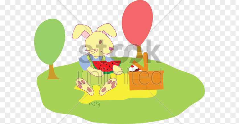 Rabbit Easter Bunny Picnic Clip Art PNG