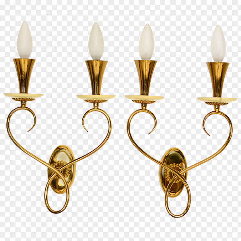 Brass Light Fixture 01504 PNG