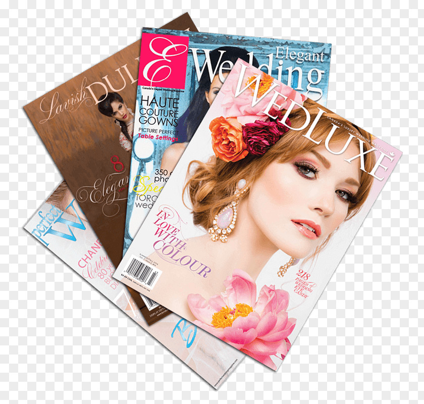 Bride Friends Hair Coloring Magazine PNG