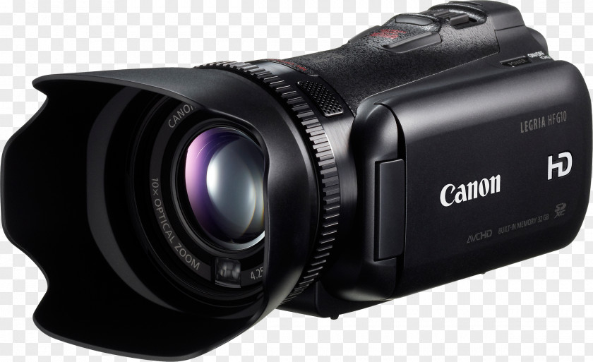 Camera Canon VIXIA HF G10 Camcorder Video Cameras Zoom Lens PNG