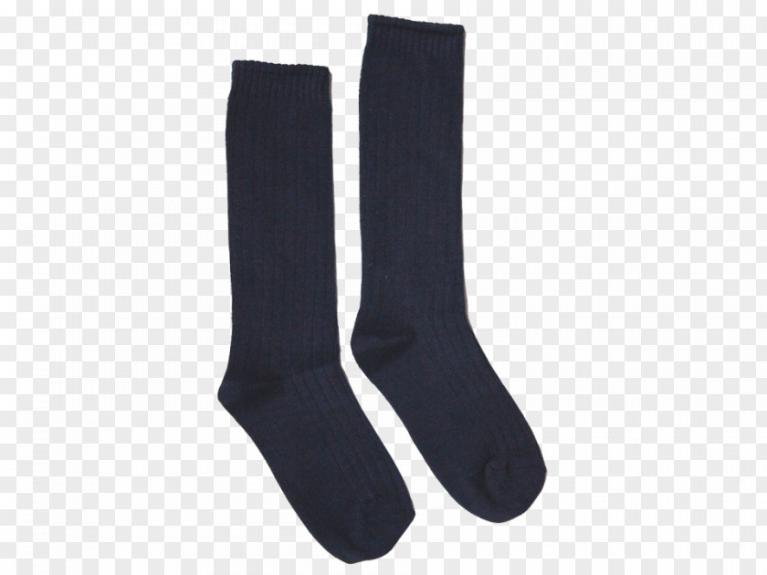Ribbed Sock Black M PNG