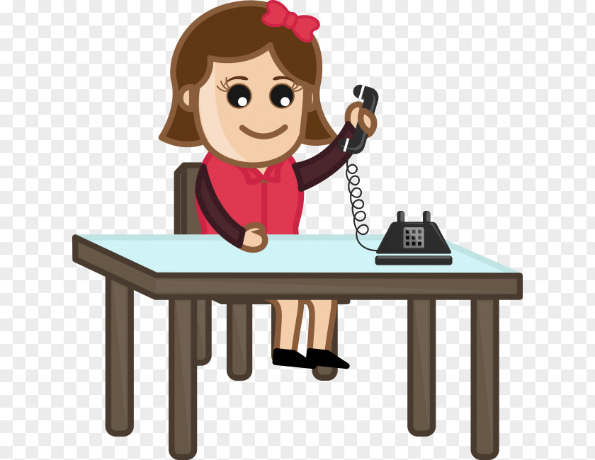 Business Chin Telephone Call Cartoon Mobile Phones PNG