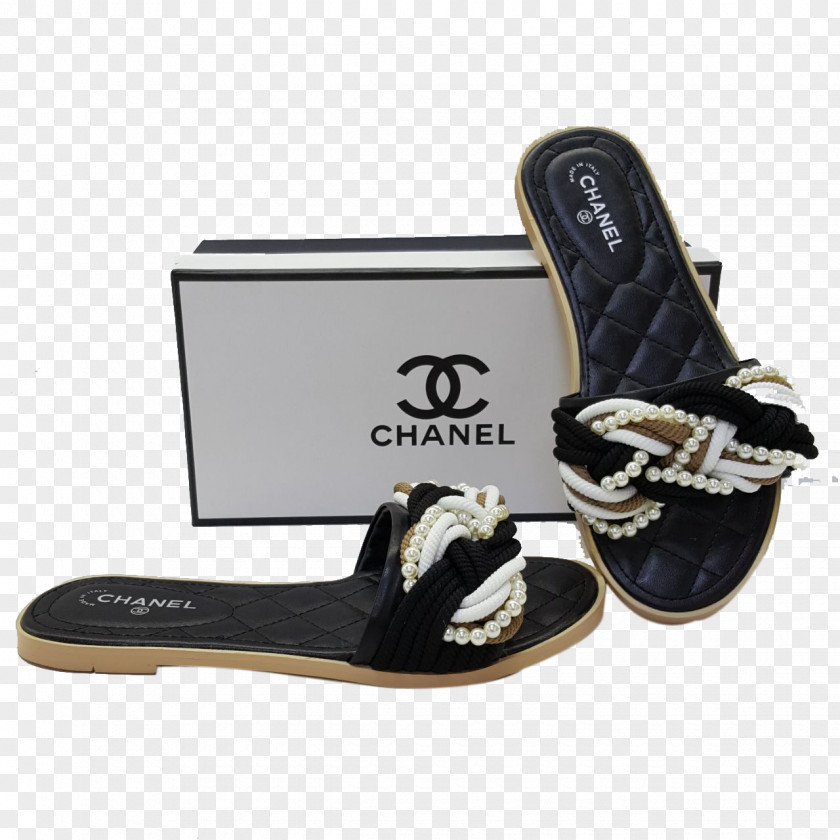 Chanel Flip-flops Shoe Walking PNG
