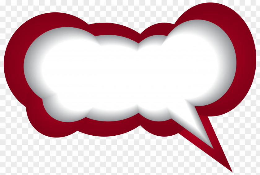 Speech Bubble Red White Clip Art Image Balloon Royalty-free PNG