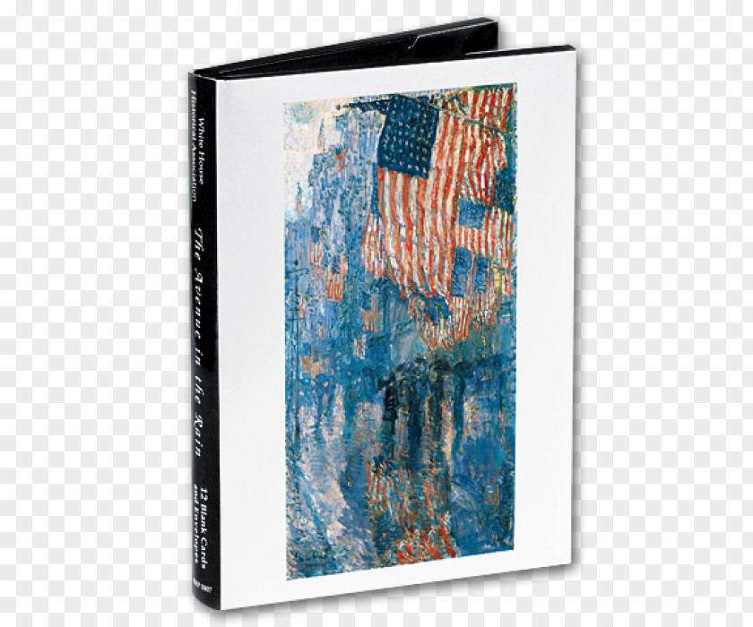 United States The Avenue In Rain Painting Work Of Art PNG