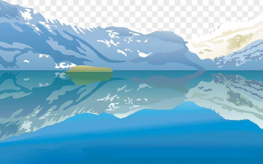Vector Iceberg Lake Euclidean Download PNG