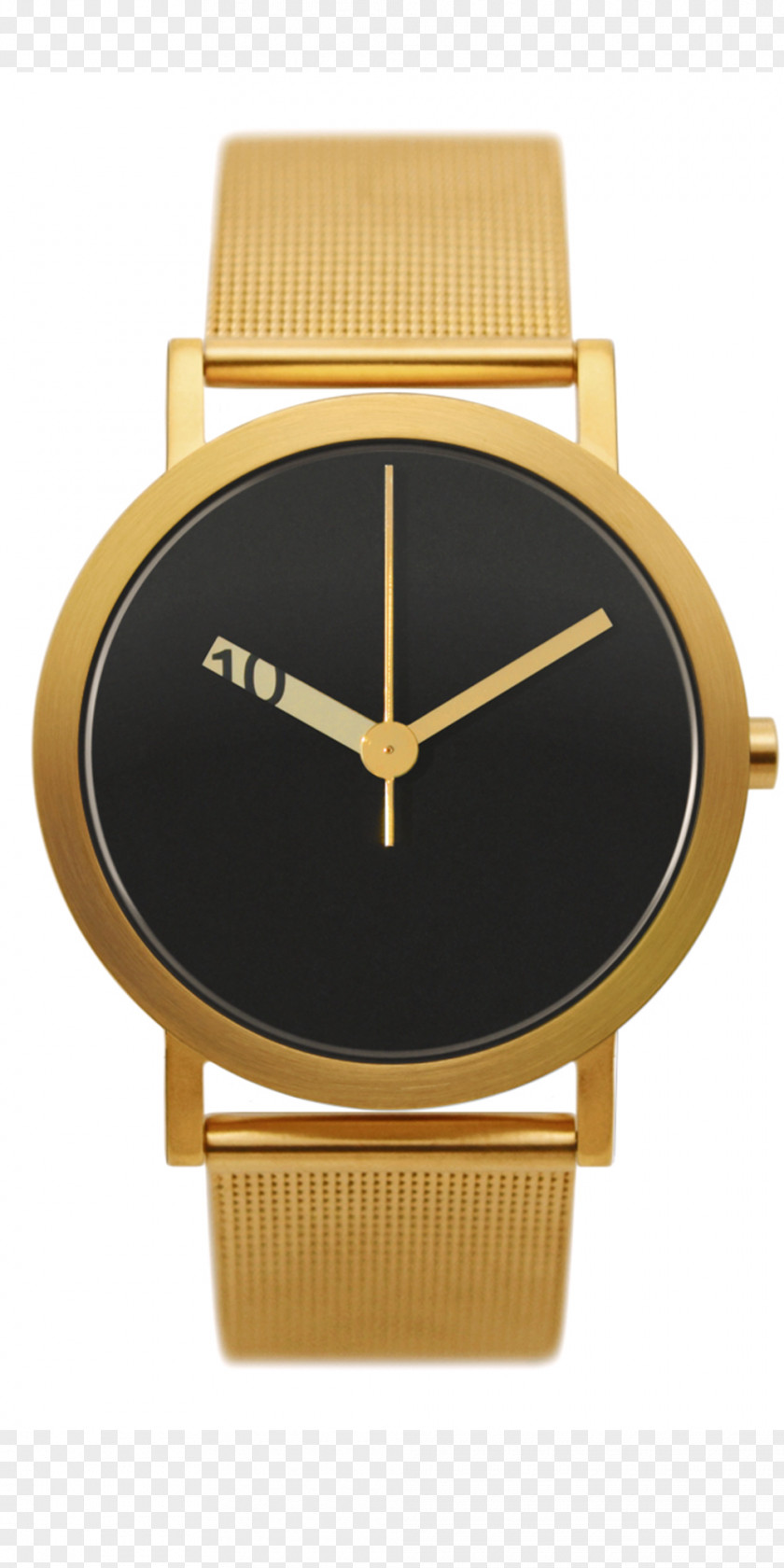 Watch Ion Plating Clock Metal Gold PNG