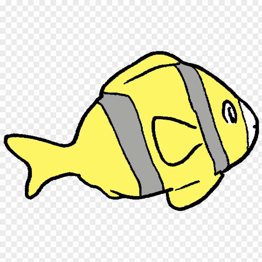 Yellow Fish Line Meter Biology PNG