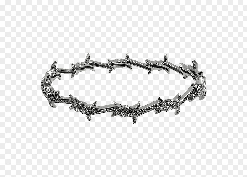 Barbwire Bracelet Earring Jewellery Diamond Chain PNG
