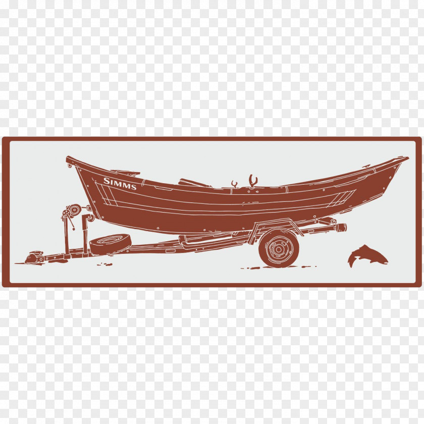 Boat Recreational Fishing Simms Products Fly Decal PNG