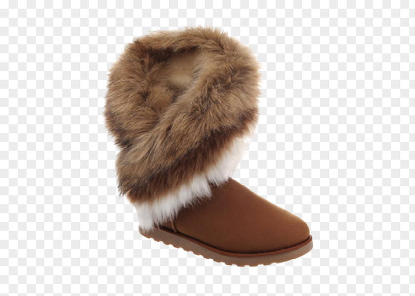 Faux Fur Fashion Boot Snow Fake Zipper PNG