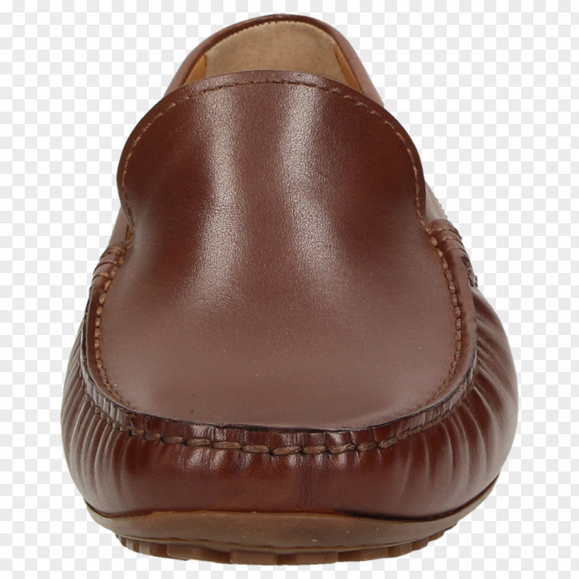 Mocassin Slip-on Shoe Brown Caramel Color Leather PNG