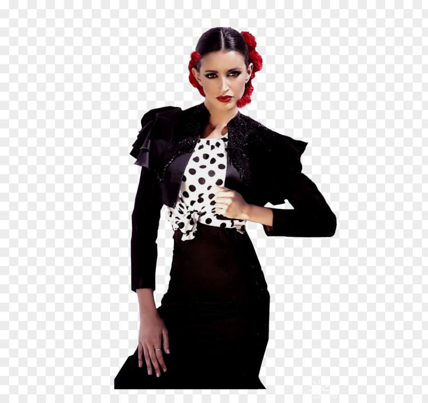 Polka Dot Fashion Velvet Black M PNG