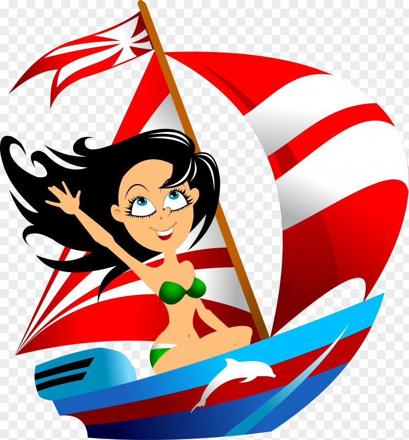 Sailor Boat Clip Art PNG