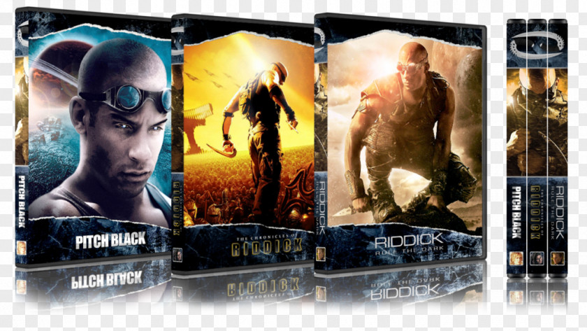 Vin Diesel The Chronicles Of Riddick Film DVD Cover Art PNG
