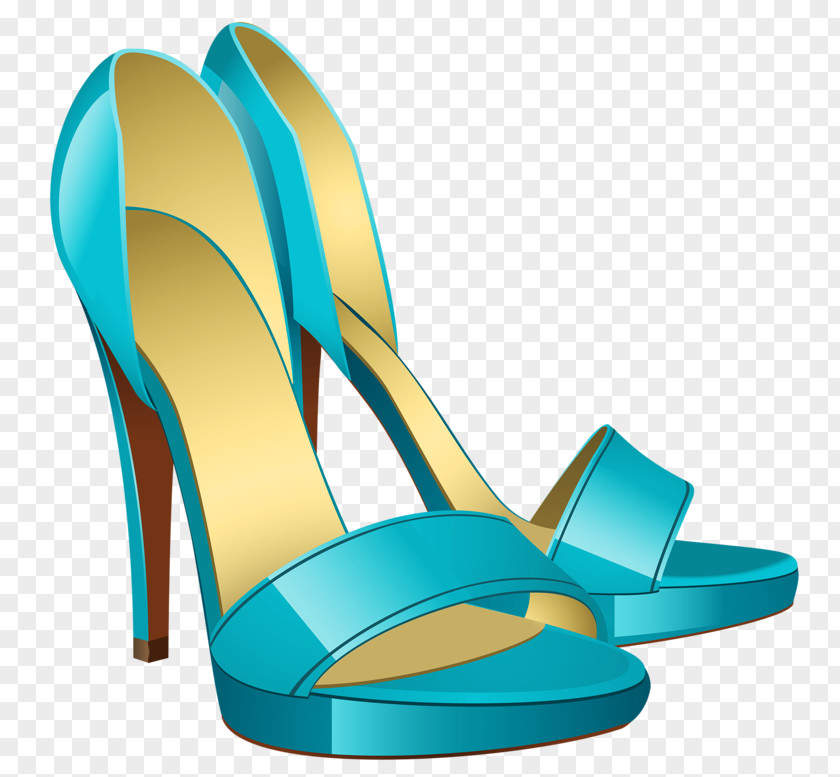 Blue High Heels Clothing Accessories Female Handbag Illustration PNG