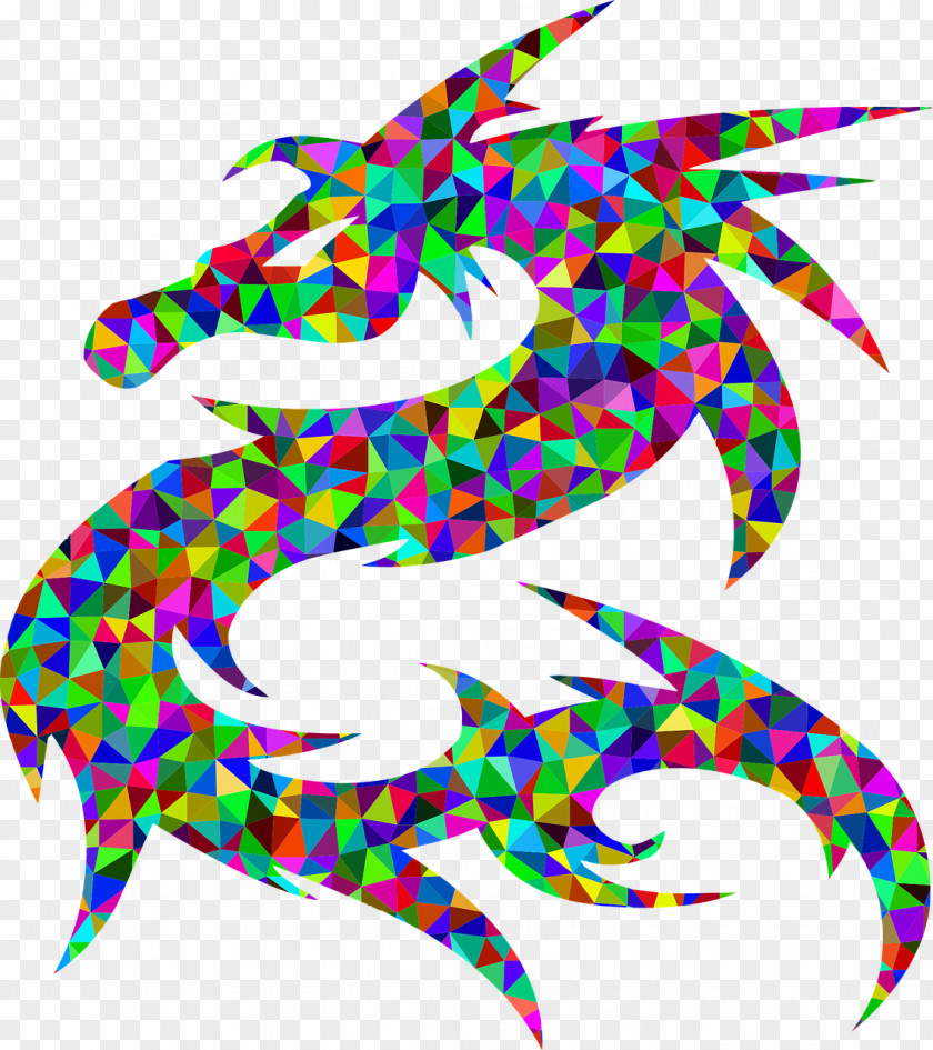 Colored Flying Dragon Tribe Legendary Creature Clip Art PNG