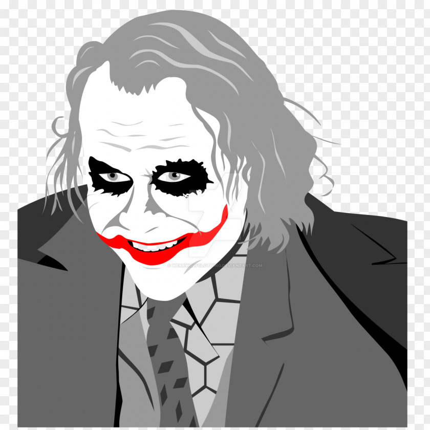 Heath Ledger Joker Art Drawing Stencil PNG