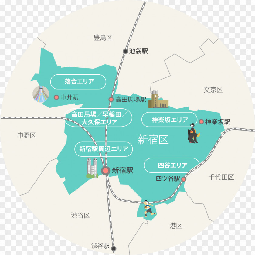 Main Map Host And Hostess Clubs Shinjuku TOP DANDY Blog Association PNG