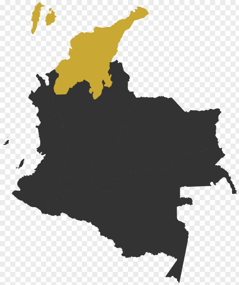 Map Colombia Vector PNG