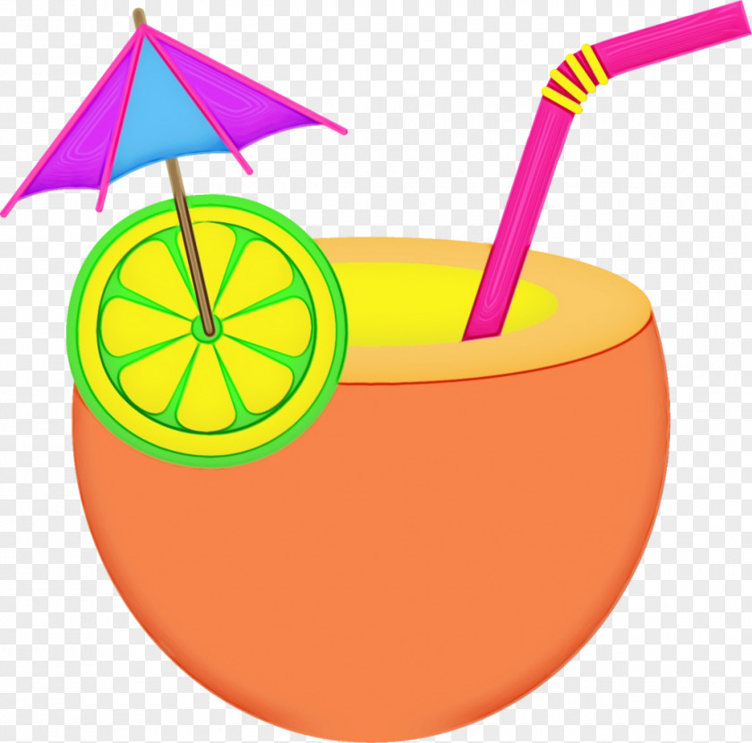 Punch Cocktail Luau Background PNG