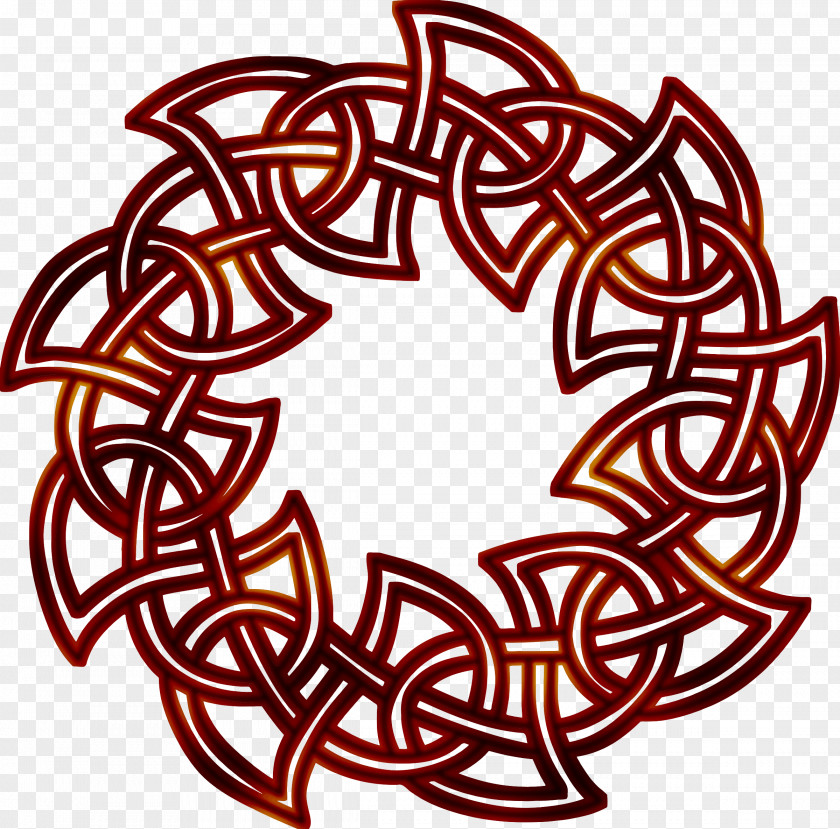 Celtic Knot Color Ornament PNG