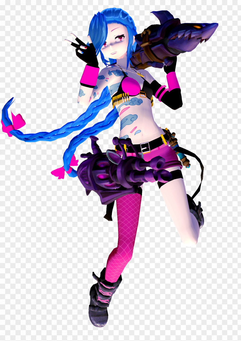 League Of Legends Jinx YouTube Costume PNG