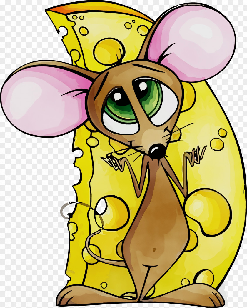 Pest Mouse Cartoon Yellow PNG