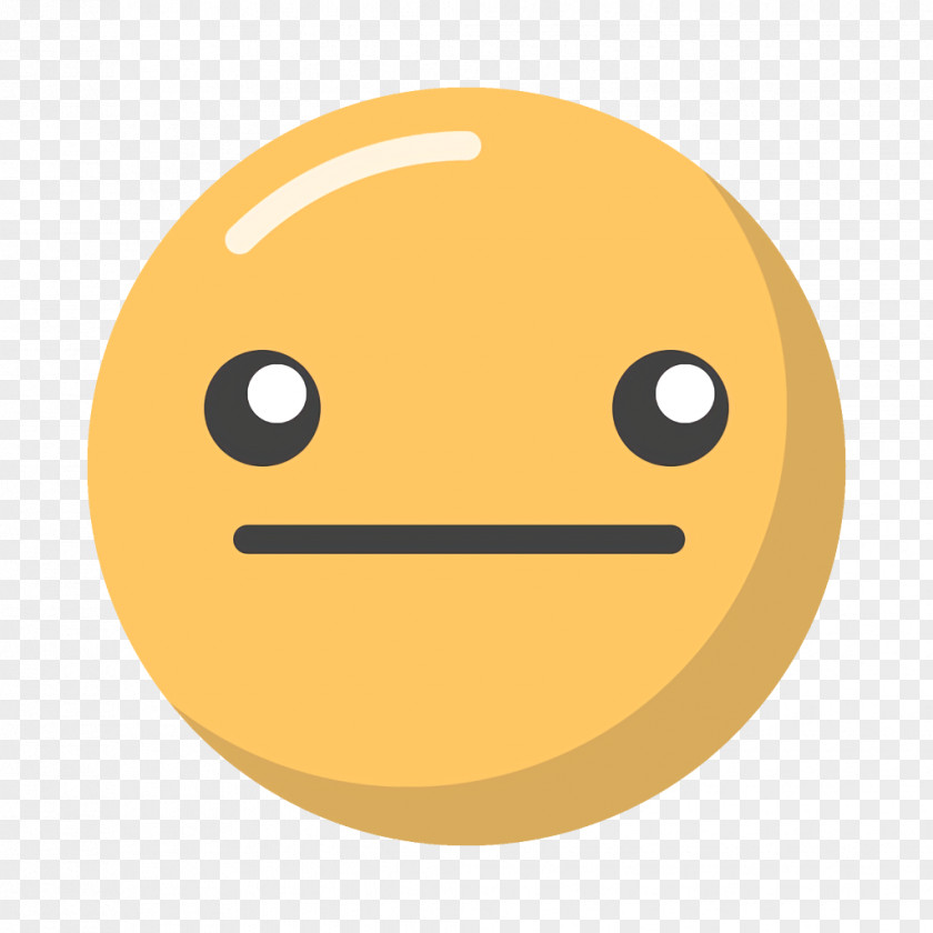 Smiley Neutral Face Emoticon Emotion Icon PNG
