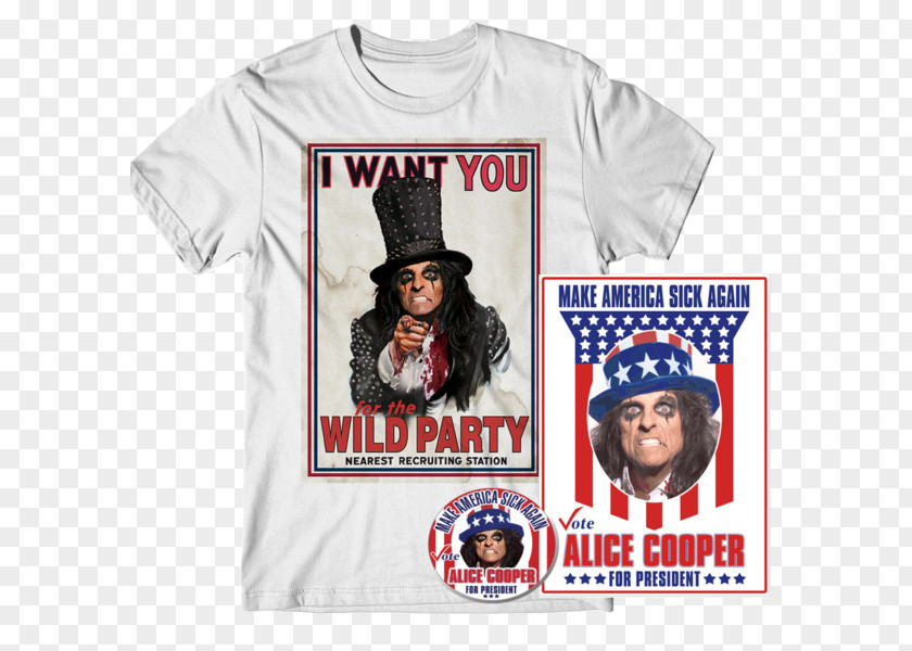 Alice Cooper T-shirt Clothing Top Casual PNG