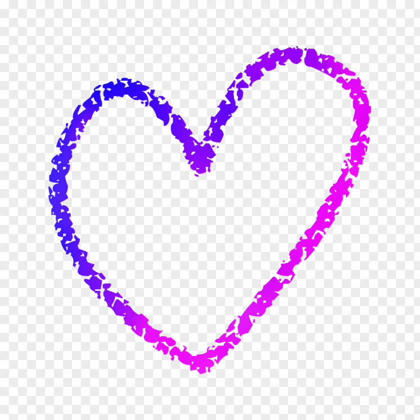 Line Heart Point Purple Font PNG