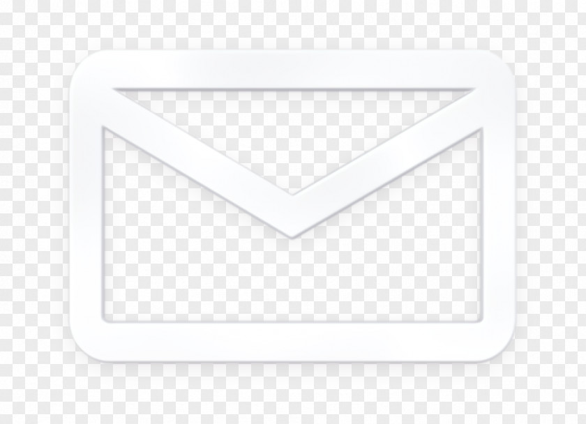 Triangle Blackandwhite Email Icon Inbox Letter PNG