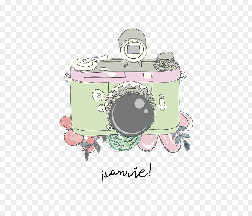 Camera,SLR,Micro Single,Hand Painted Camera Photography Illustration PNG